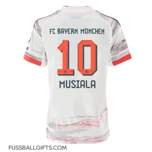 Bayern Munich Jamal Musiala #10 Fußballbekleidung Auswärtstrikot Damen 2025-26 Kurzarm